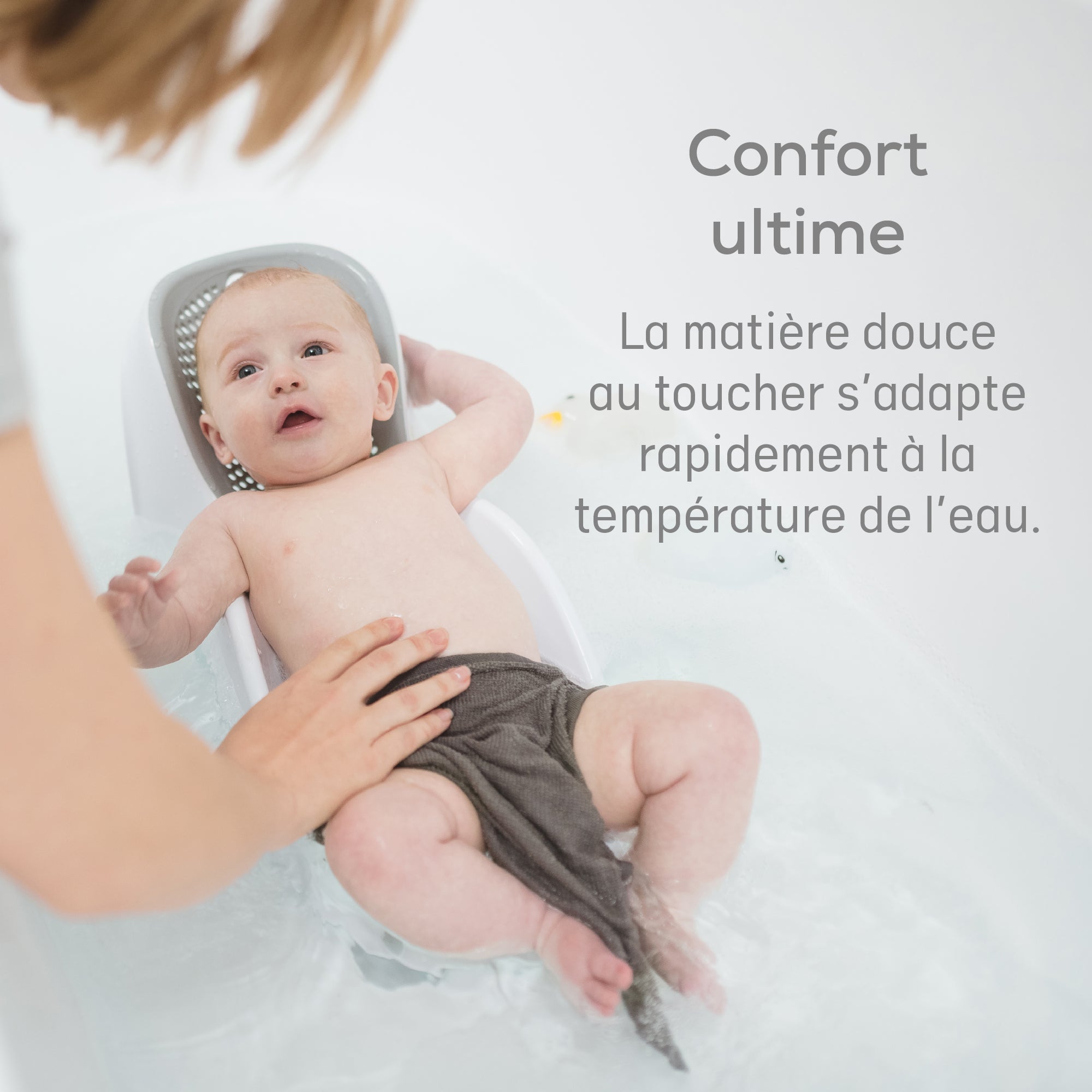 Transat de bain ergonomique – Gris | Angelcare - Orchestra Transat de bain ergonomique – Gris | Angelcare - Orchestra